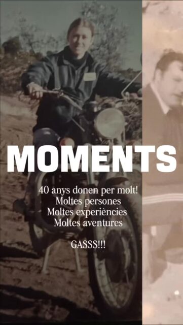 🎥 MOMENTS
40 anys donen per molt.
Moltes persones, moltes experiències, moltes aventures...
I una sola passió que ens uneix: el motor. 🏍️
Hem viscut històries que no caben en cap foto.
Només qui hi ha estat, ho sap.
A poquetes hores de retrobar-nos i veure’ns les cares i emocionat-nos… ens ve molt de gust compartir uns records d’estos anys!!!
💥 GAAAAAASSSS!!! 💥
#CollDArruix40 #FestaMotard #EscuderiaCollDArruix #MomentsQueFanHistòria #MotersDeVeritat #40anysdeGas