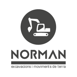 Logotip a una tinta de NORMAN.